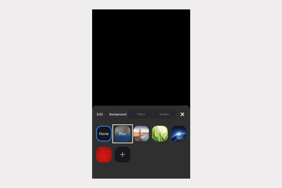  how to put blur background in zoom