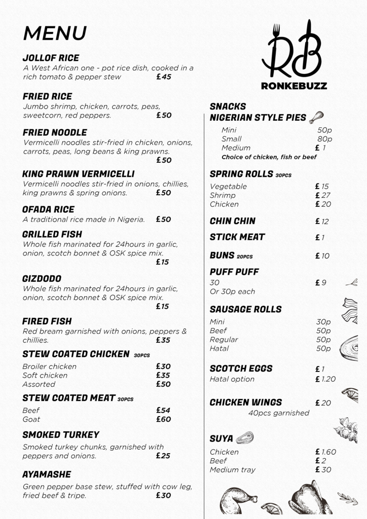 Restaurant Menu Design